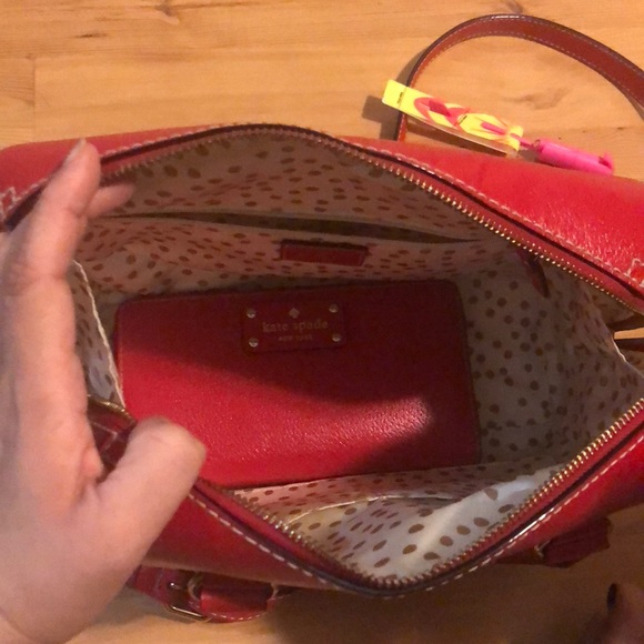 Kate Spade red bag and wallet - Picture 5 of 8